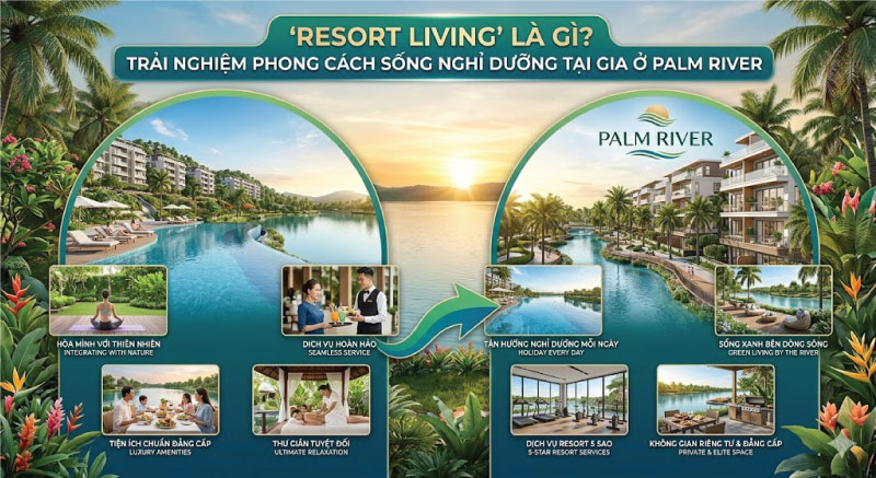“Resort Living” Là Gì? Trải Nghiệm Phong Cách Sống Nghỉ Dưỡng Tại Gia Ở Palm River